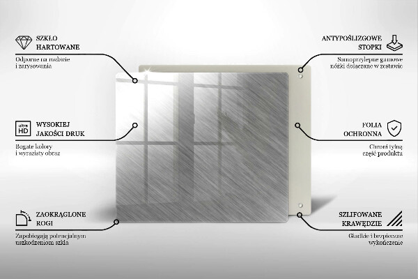 Steklena podloga za rezanje Kovinska tekstura ozadja