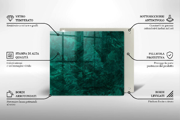 Steklena podloga za rezanje Kamnita tekstura ozadja