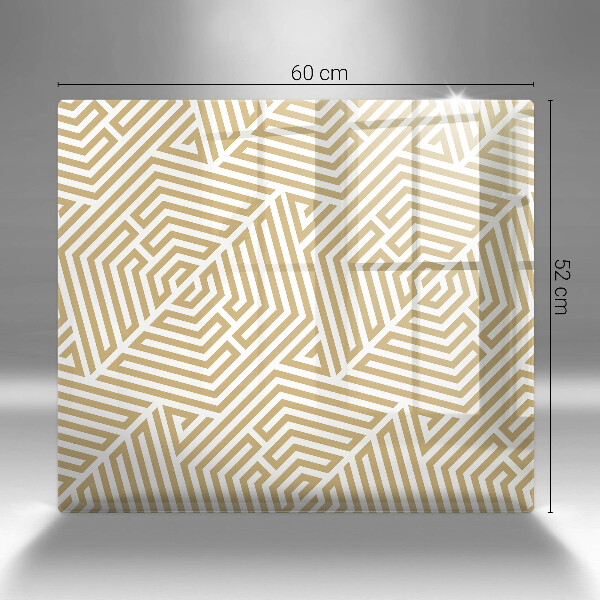 Steklena podloga za rezanje Geometrijske črte