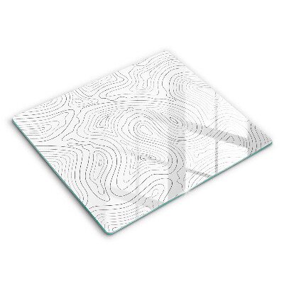 Steklena podloga za rezanje Abstraktne oblike