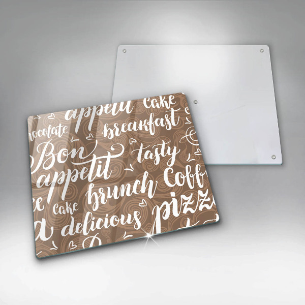 Steklena podloga za rezanje Bon appetit podnapisi