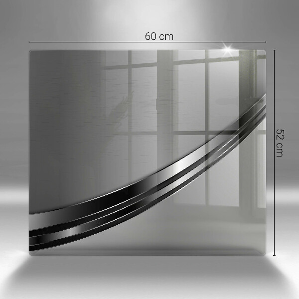 Steklena podloga za rezanje Kovinska abstrakcija