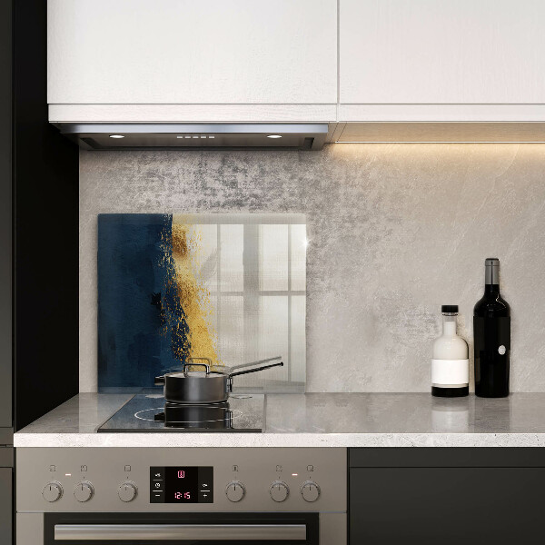 Steklena podloga za rezanje Zlata abstrakcija