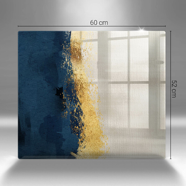 Steklena podloga za rezanje Zlata abstrakcija