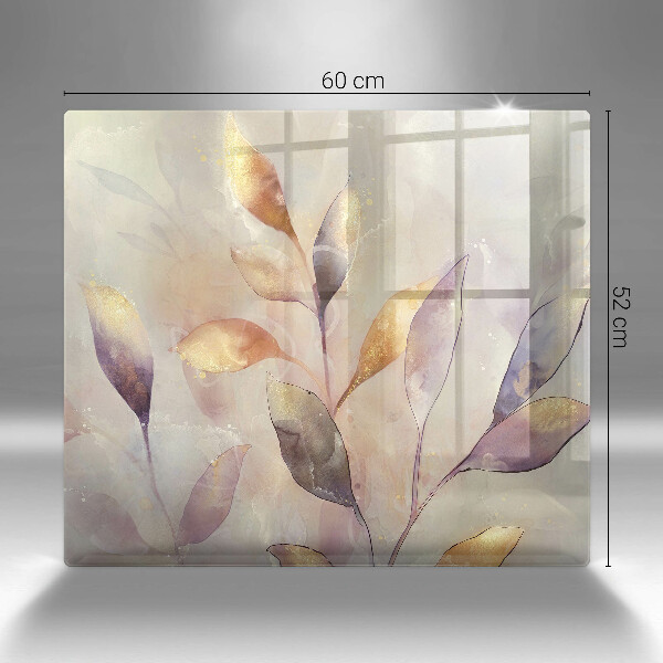 Steklena podloga za rezanje Poslikani boho listi