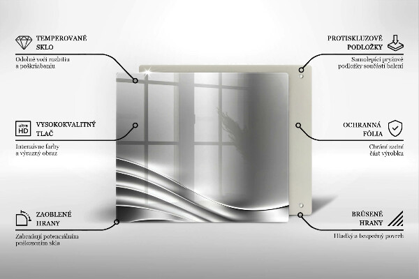 Steklena podloga za rezanje Kovinska konstrukcija