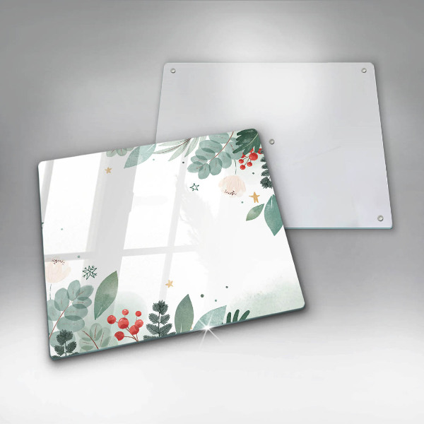 Steklena podloga za rezanje Akvarelni listi