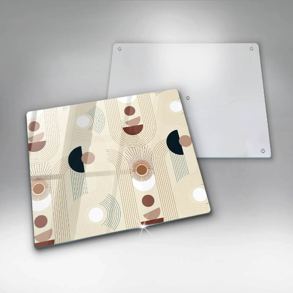 Steklena podloga za rezanje Boho geometrijske oblike