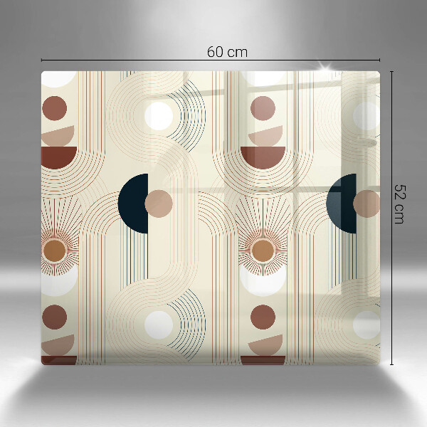 Steklena podloga za rezanje Boho geometrijske oblike