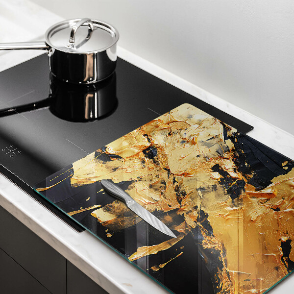 Steklena podloga za rezanje Elegantna tekstura barve