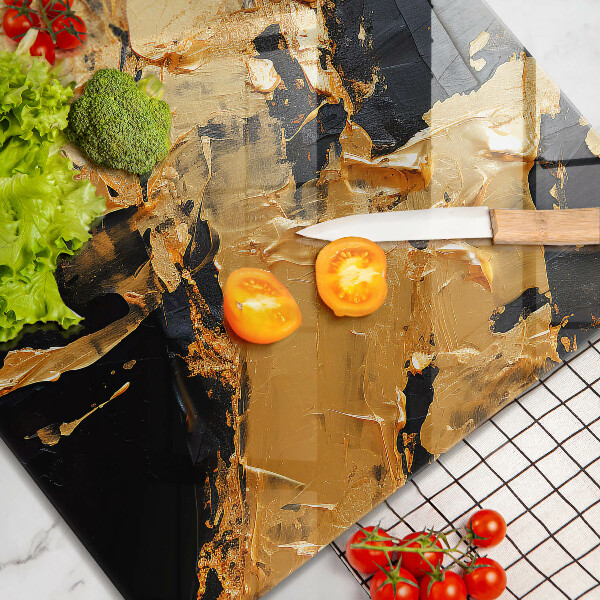 Steklena podloga za rezanje Elegantna tekstura barve