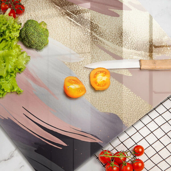 Steklena podloga za rezanje Pastelni madeži