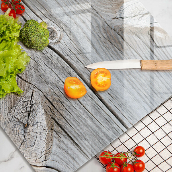 Steklena podloga za rezanje Svetla lesena struktura