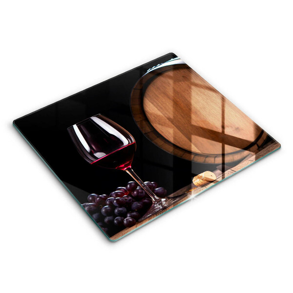 Steklena podloga za rezanje Kozarec za vino v sodu