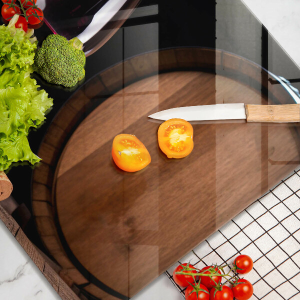 Steklena podloga za rezanje Kozarec za vino v sodu