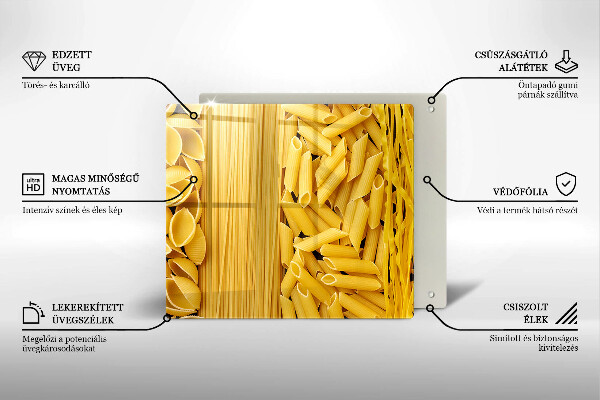 Steklena podloga za rezanje Testenine