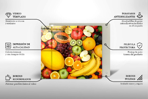 Steklena podloga za rezanje Zbiranje sadja