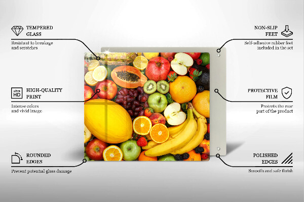 Steklena podloga za rezanje Zbiranje sadja