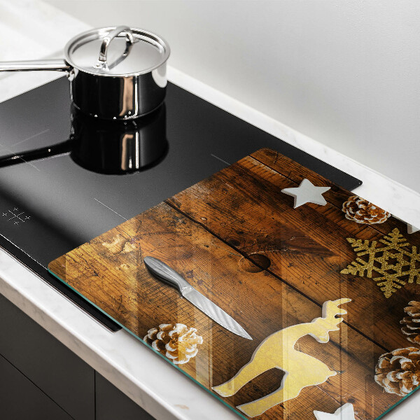 Steklena podloga za rezanje božični okraski