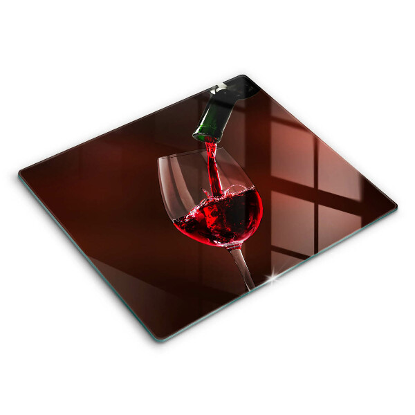 Steklena podloga za rezanje Kozarec vina