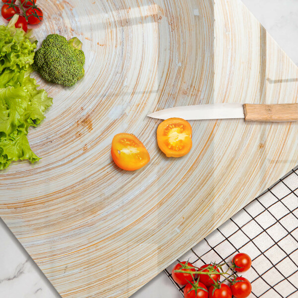 Steklena podloga za rezanje Tekstura lesa