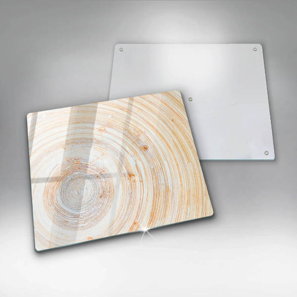 Steklena podloga za rezanje Tekstura lesa