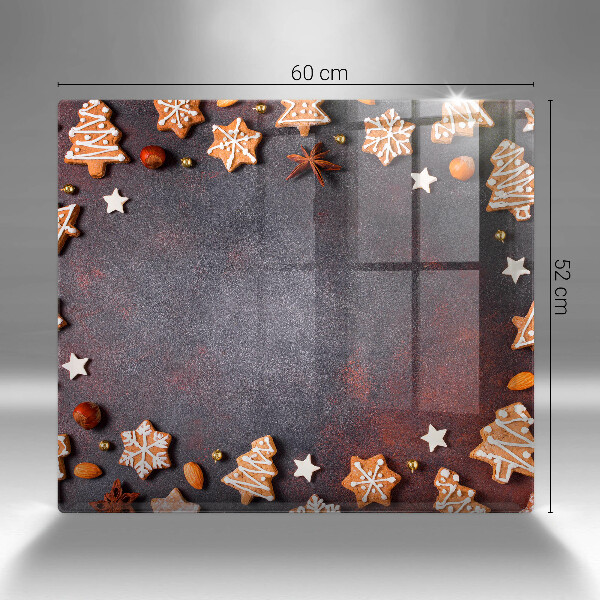 Steklena podloga za rezanje Medenjakov božič