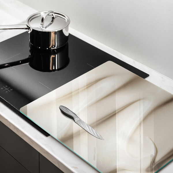 Steklena podloga za rezanje Kremni sladoled