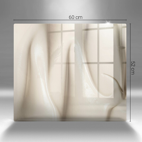 Steklena podloga za rezanje Kremni sladoled