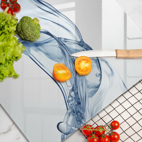 Steklena podloga za rezanje Kristalna voda