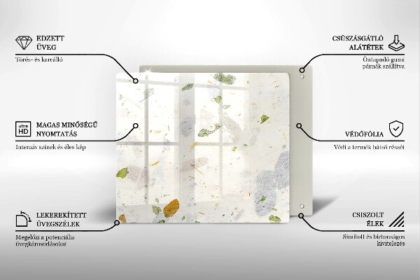 Steklena podloga za rezanje Padajoče listje