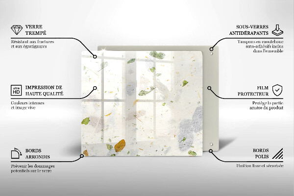 Steklena podloga za rezanje Padajoče listje