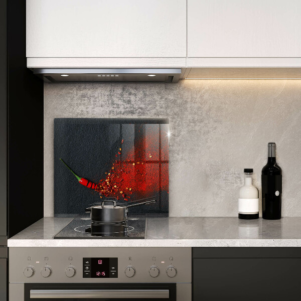 Steklena podloga za rezanje Čili poper