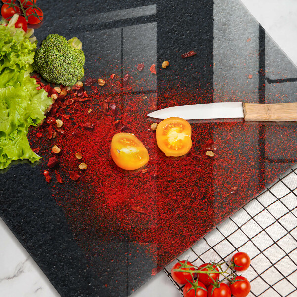 Steklena podloga za rezanje Čili poper