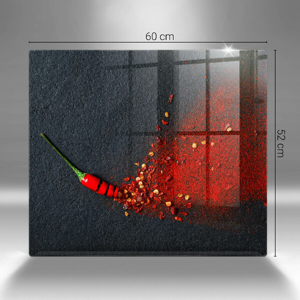 Steklena podloga za rezanje Čili poper