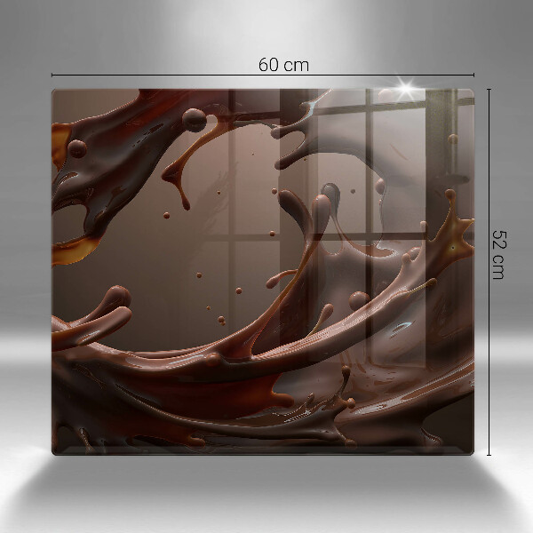 Steklena podloga za rezanje Tekoča čokolada