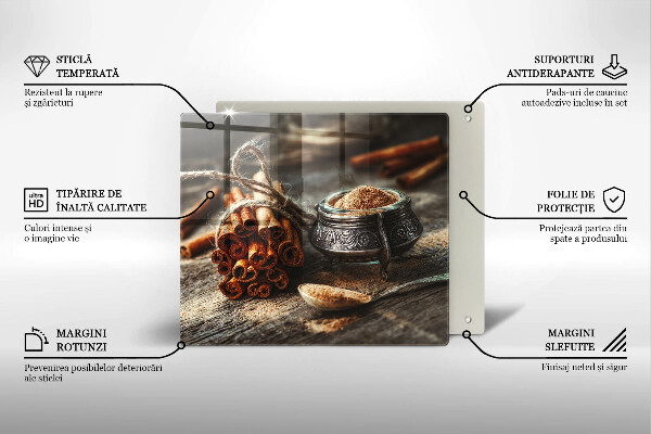 Steklena podloga za rezanje Vaniljev strok