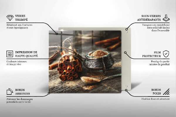 Steklena podloga za rezanje Vaniljev strok