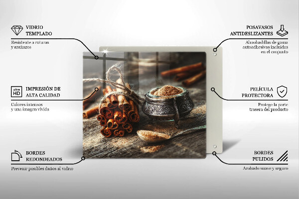 Steklena podloga za rezanje Vaniljev strok