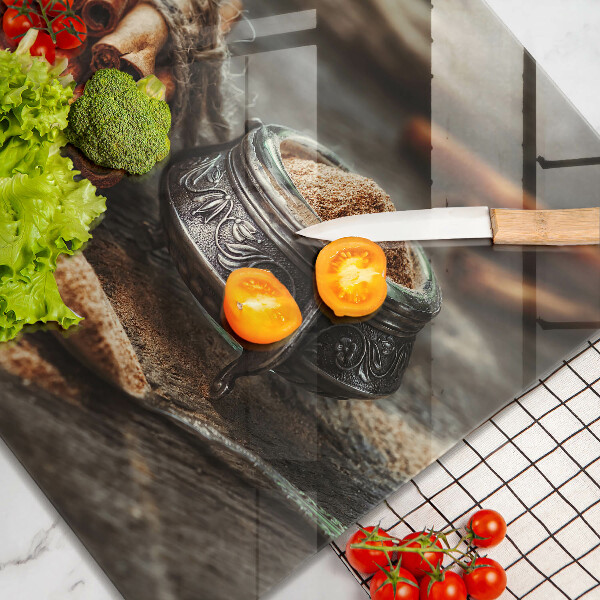 Steklena podloga za rezanje Vaniljev strok