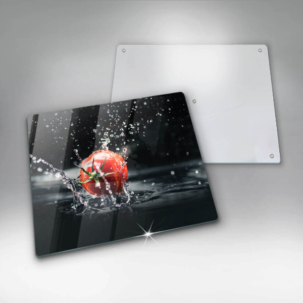 Steklena podloga za rezanje Paradižnik v vodi