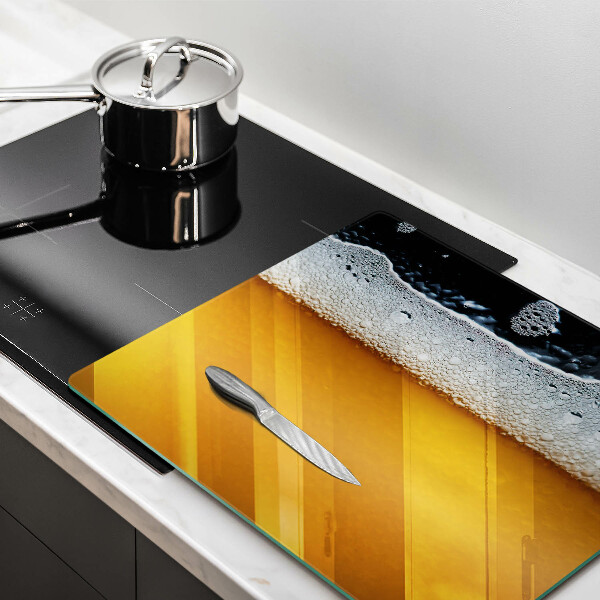 Steklena podloga za rezanje Pijte pivsko peno