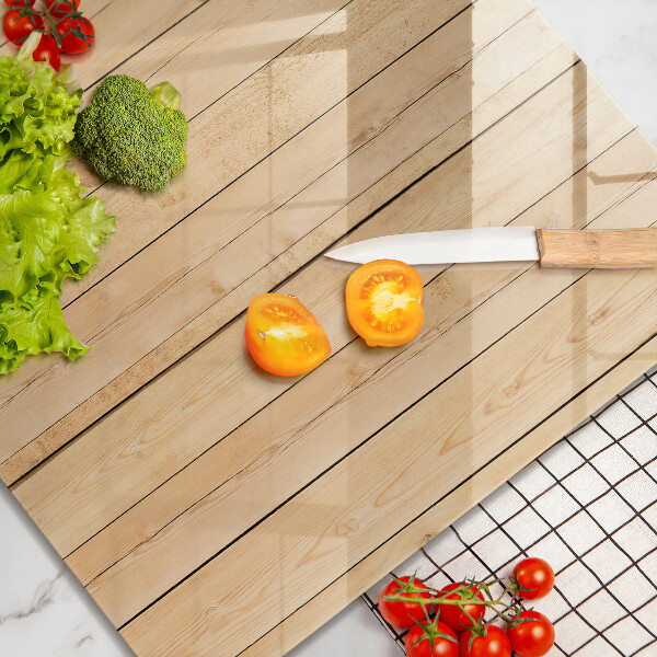 Steklena podloga za rezanje Občutljive lesene deske