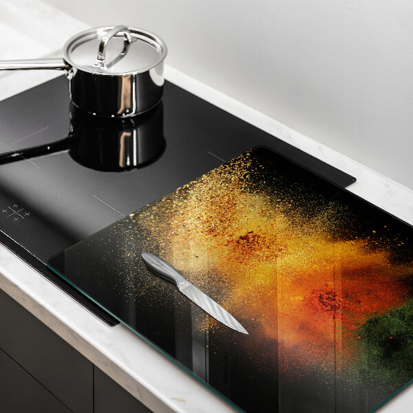 Steklena podloga za rezanje Pisane začimbe