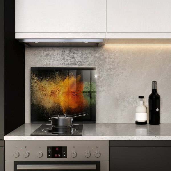 Steklena podloga za rezanje Pisane začimbe