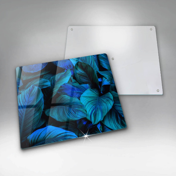 Steklena podloga za rezanje Listi vegetacije v džungli