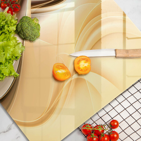 Steklena podloga za rezanje Abstrakcija dima