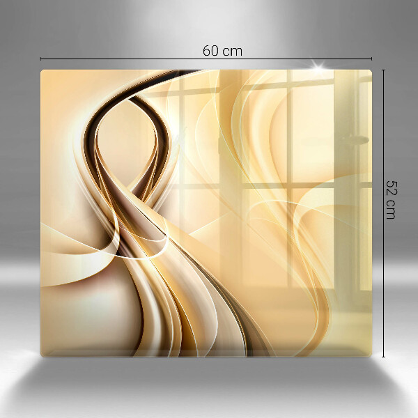 Steklena podloga za rezanje Abstrakcija dima