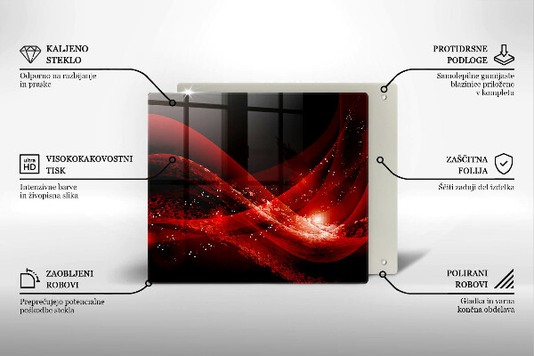 Steklena podloga za rezanje Moderna abstrakcija