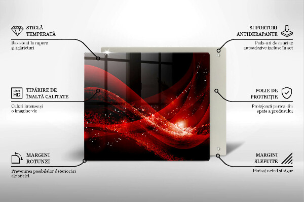 Steklena podloga za rezanje Moderna abstrakcija